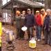 Our gang gathered for deep fried turkey