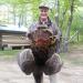The Chief with is first turkey of 2013.  Congtrats!