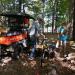 Crew getting ready to start splitting wood for the winter